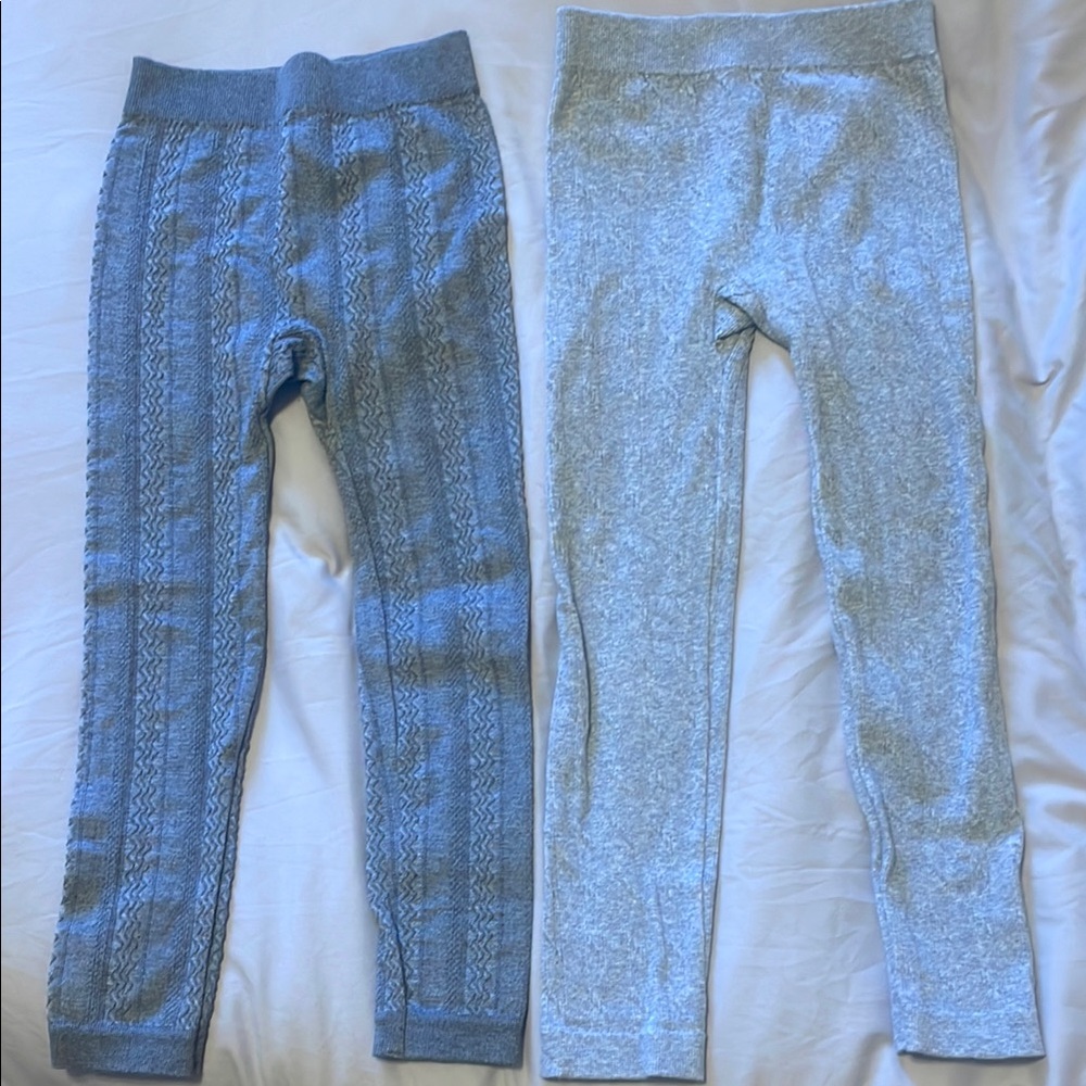 Kids Blue and Gray Leggings